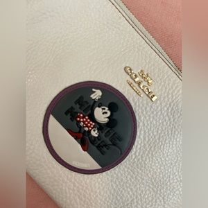 Coach Disney Wristlet cream